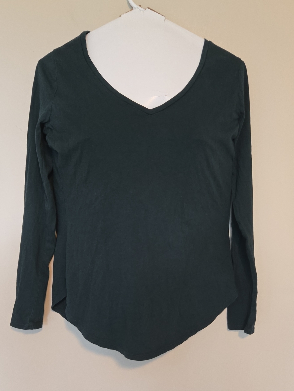 Old Navy Women's Long Sleeve V-Neck Top - Forest Green